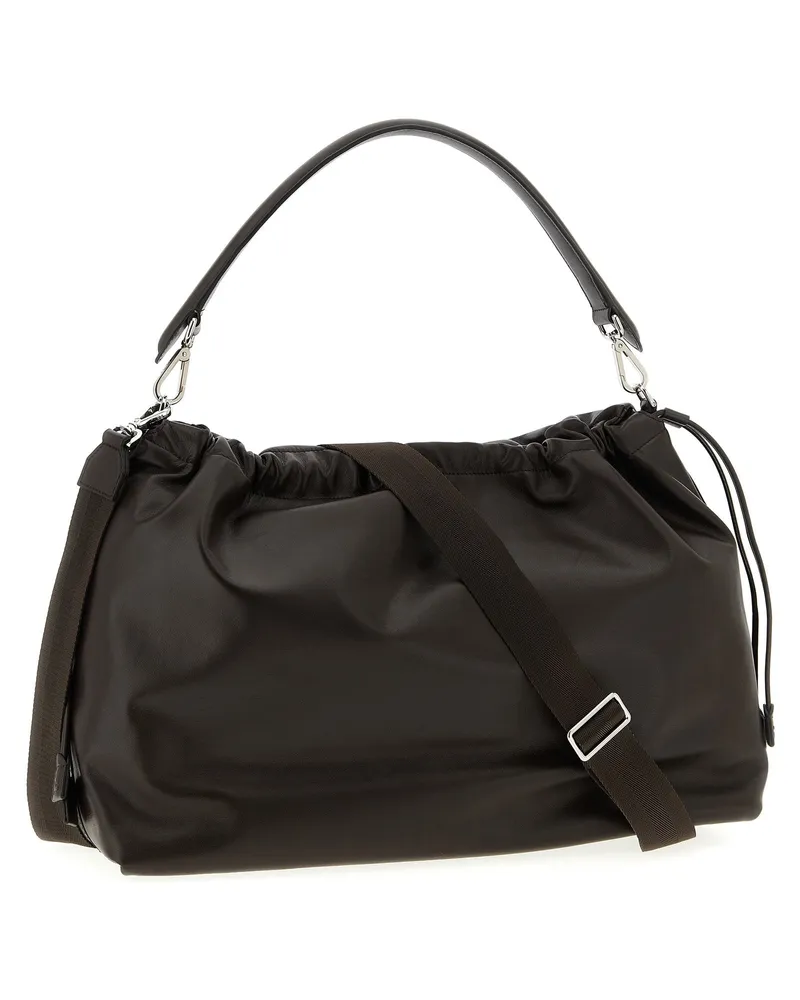 Fendi Flux Maxi Shoulder Bag — Black Black