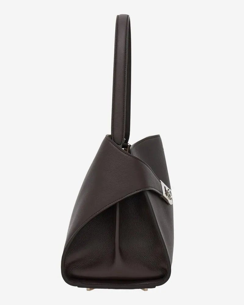 Ferragamo Women's Shoulder Bag Hug Soft Leather Dark Brown Brown