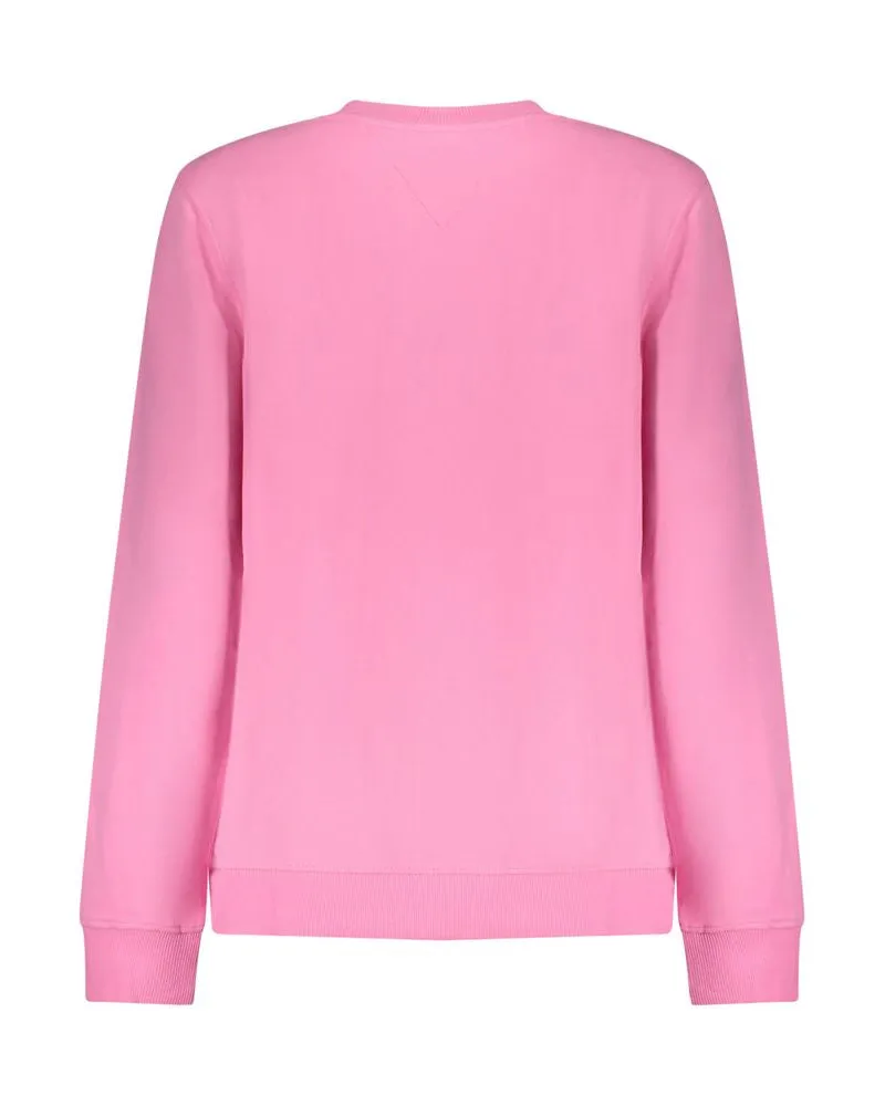 Tommy Hilfiger Cotton-Blend Crew Neck Sweatshirt — Pink Pink