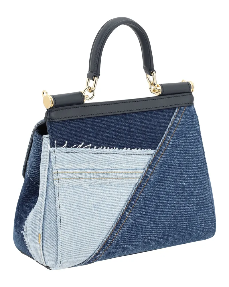Dolce & Gabbana Sicily Shoulder Bag — Blue Blue