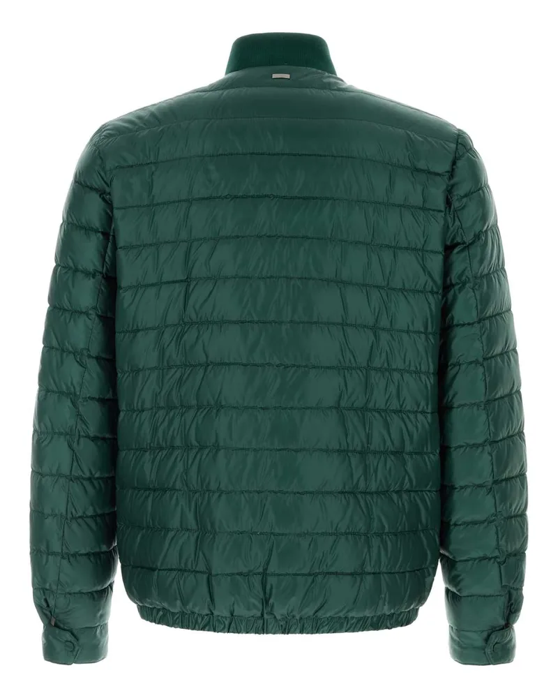 Herno Men's Bottle Green Nylon Down Jacket Verde Piumini Green