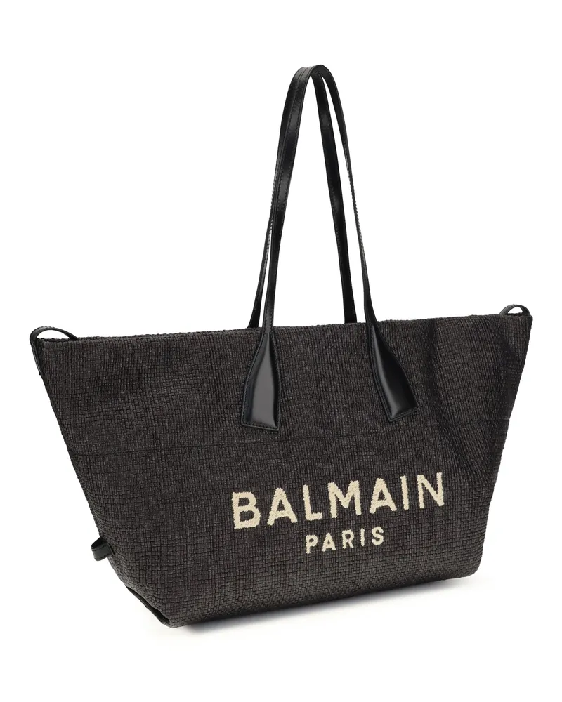 Balmain Track Shoulder Bag — Black Black