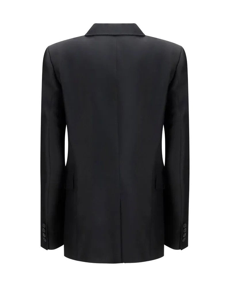 KHAITE Women's Black Wool Oves Aries Blazer Clothing Black