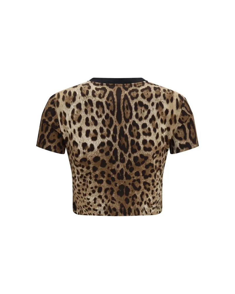 Dolce & Gabbana Women's Beige Cotton T-Shirt Beige