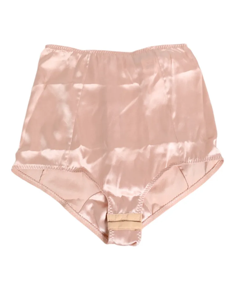 Dolce & Gabbana High-Waist Acetate Bodysuit — Pink Pink