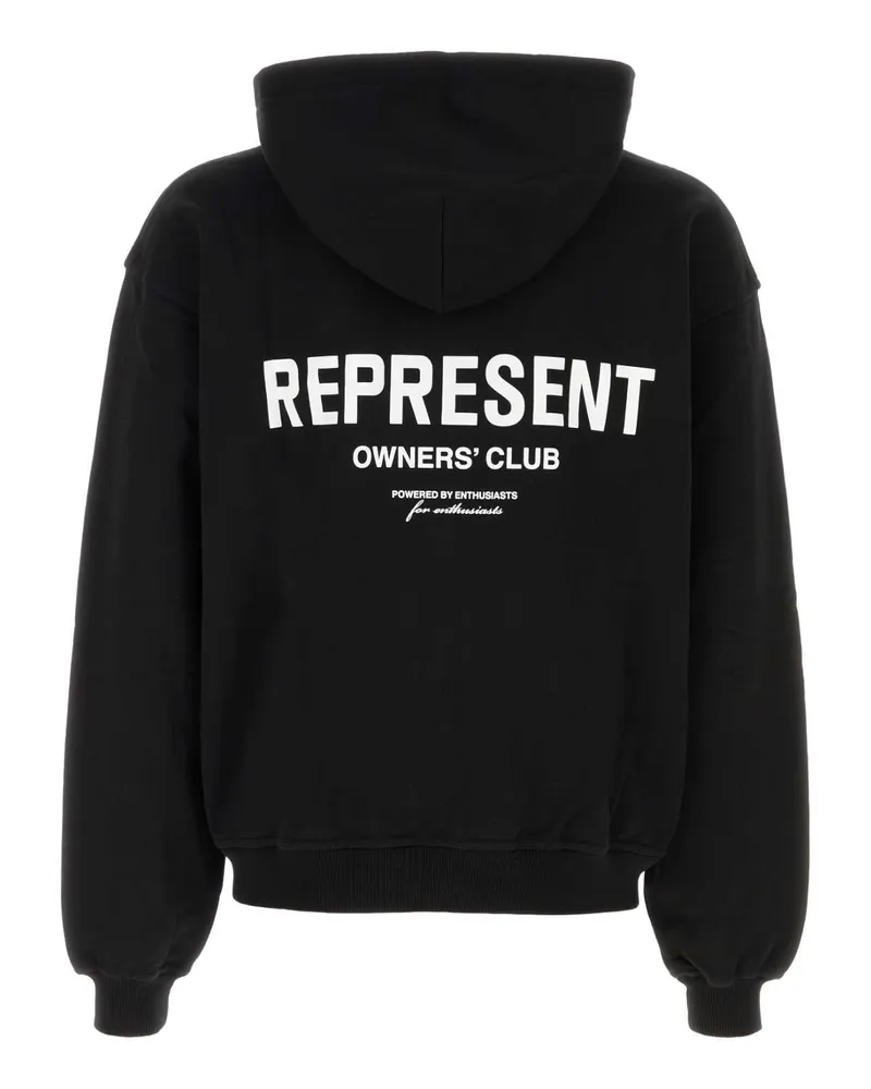 REPRESENT Men Owners Hoodie Black Cotton Sweater Black