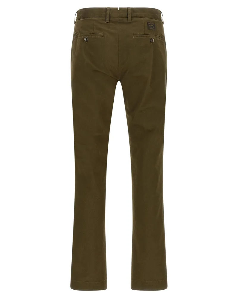 Incotex Cotton Canvas Trousers — Green Green
