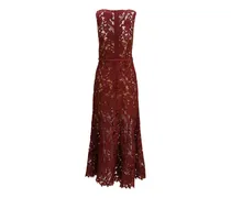 Women's Bordeaux Polyester Cocktail Dress
