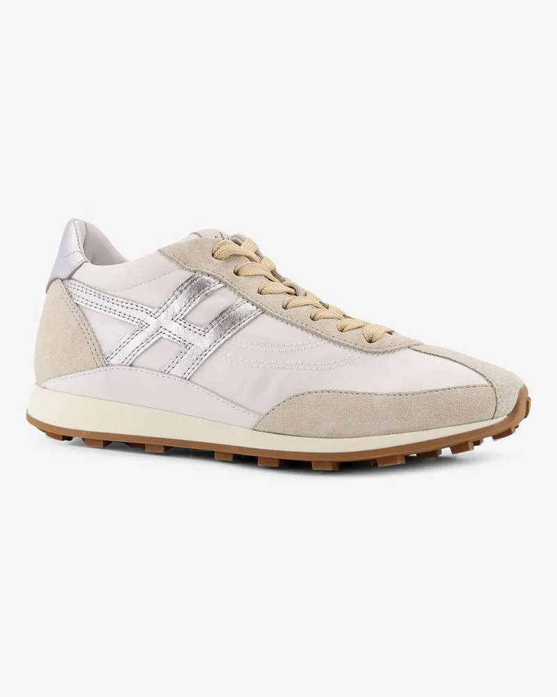 Hogan Women's Nylon And Suede Sneakers Grey Nylon-Suede Trainers Nylon/suede Gray
