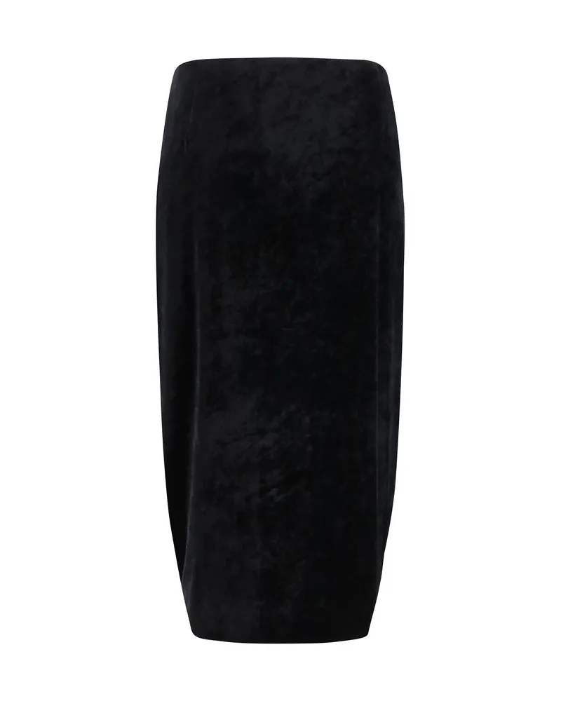 Valentino Garavani Women's Black Viscose Long Skirt Black