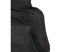 Crinkled Silk Shawl — Brown