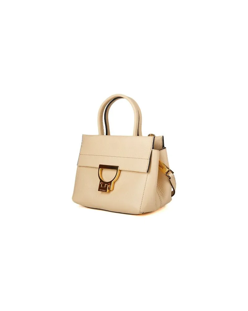 Coccinelle Women's Top Handle Bag Betulla Cowhide - Top-Handle-Bags Beige
