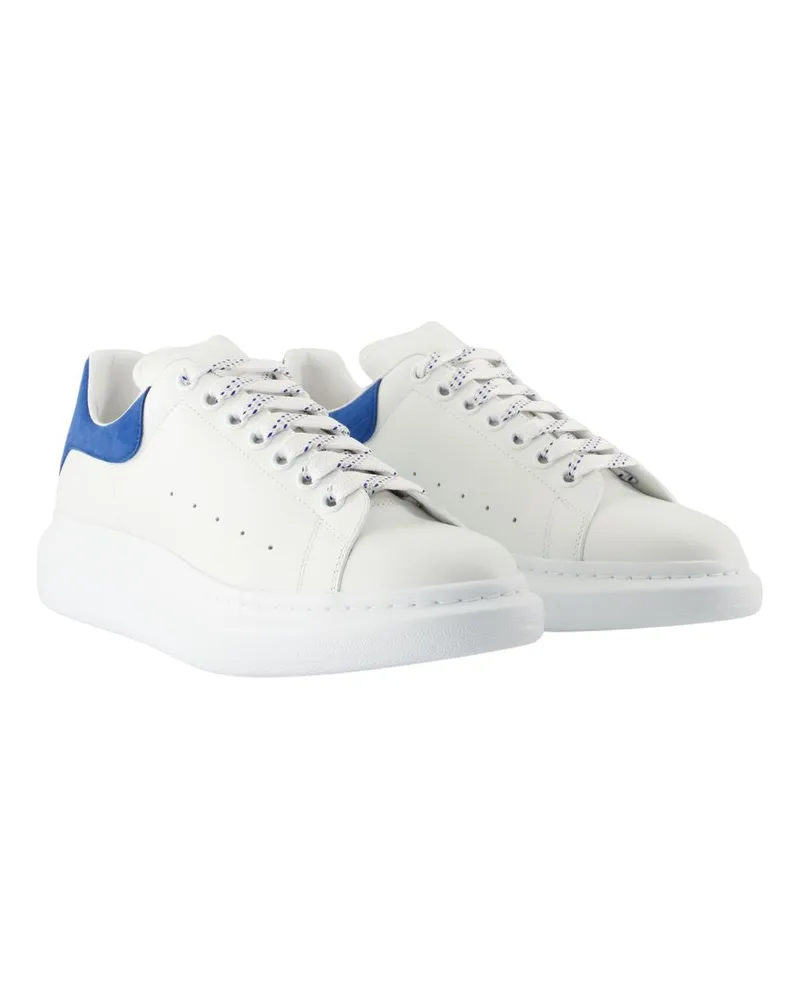 Alexander McQueen Men's Oversized Sneakers -  Leather White Calfskin Shoes White