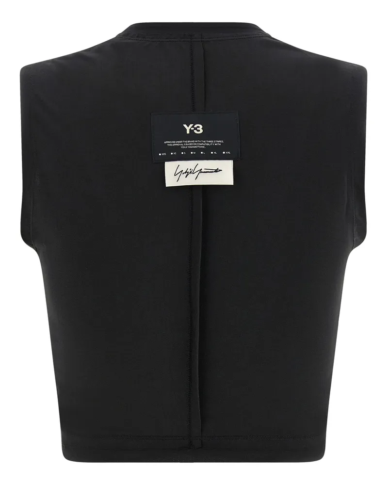 Y-3 Women's Black Polyester Sport Bra Clothing Black