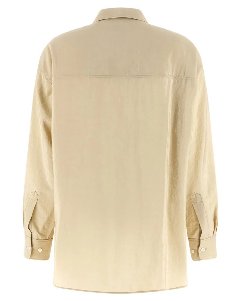 Christophe Lemaire Women's Beige Silk Blouse Beige