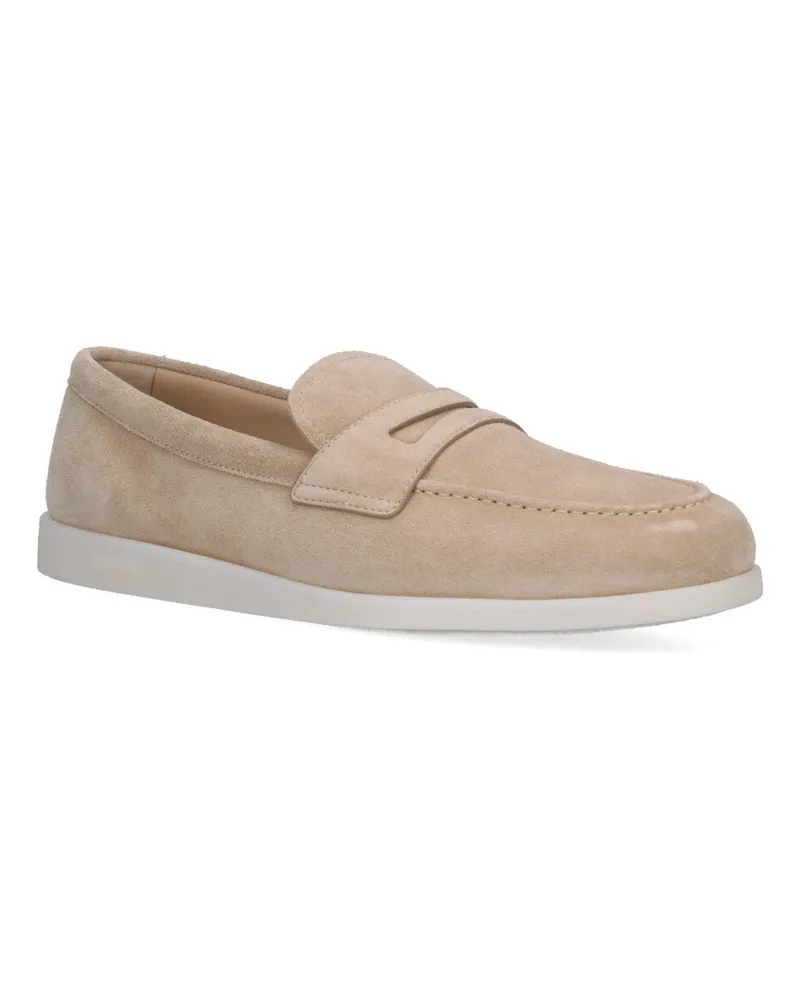 Church's Men's Flat Shoes Beige Calf Leather Beige
