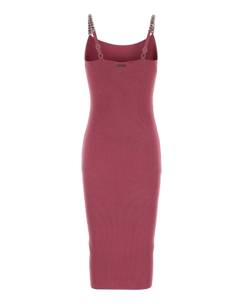 Michael Kors Women Dark Pink Stretch Jersey Dress Rosewood Abiti Pink