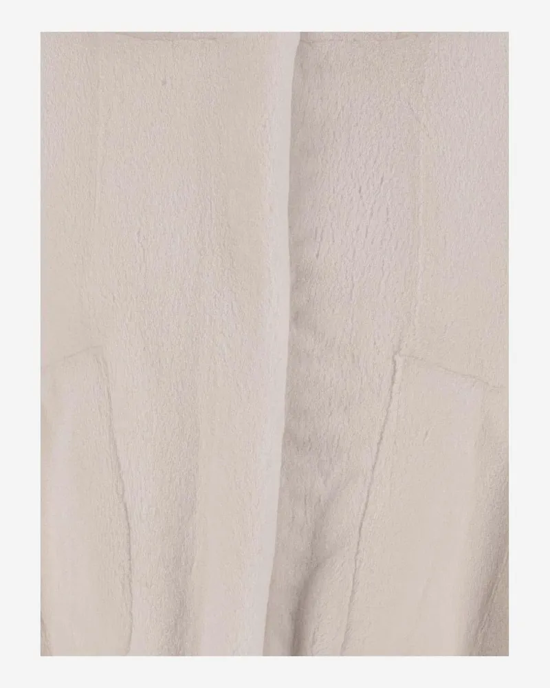 BLANCHA Women's Jacket Mink Fur Light Beige Oversized Beige