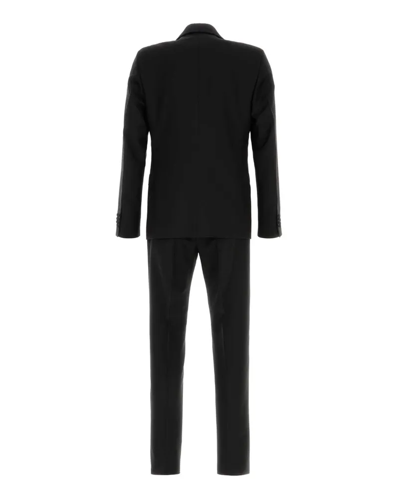 Prada Men's Black Wool Blend Suit Nero Abiti Dress Black