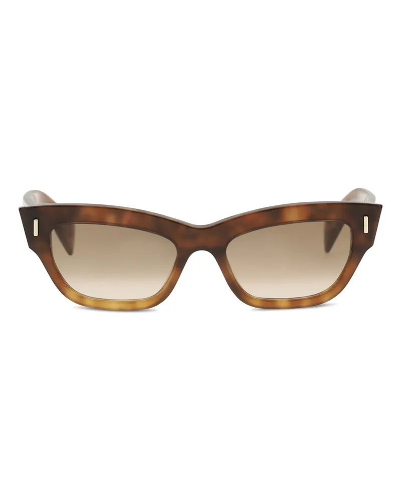 Alexander McQueen Women's Sunglasses Cat-Eye Saddle Brown Acetate Brown