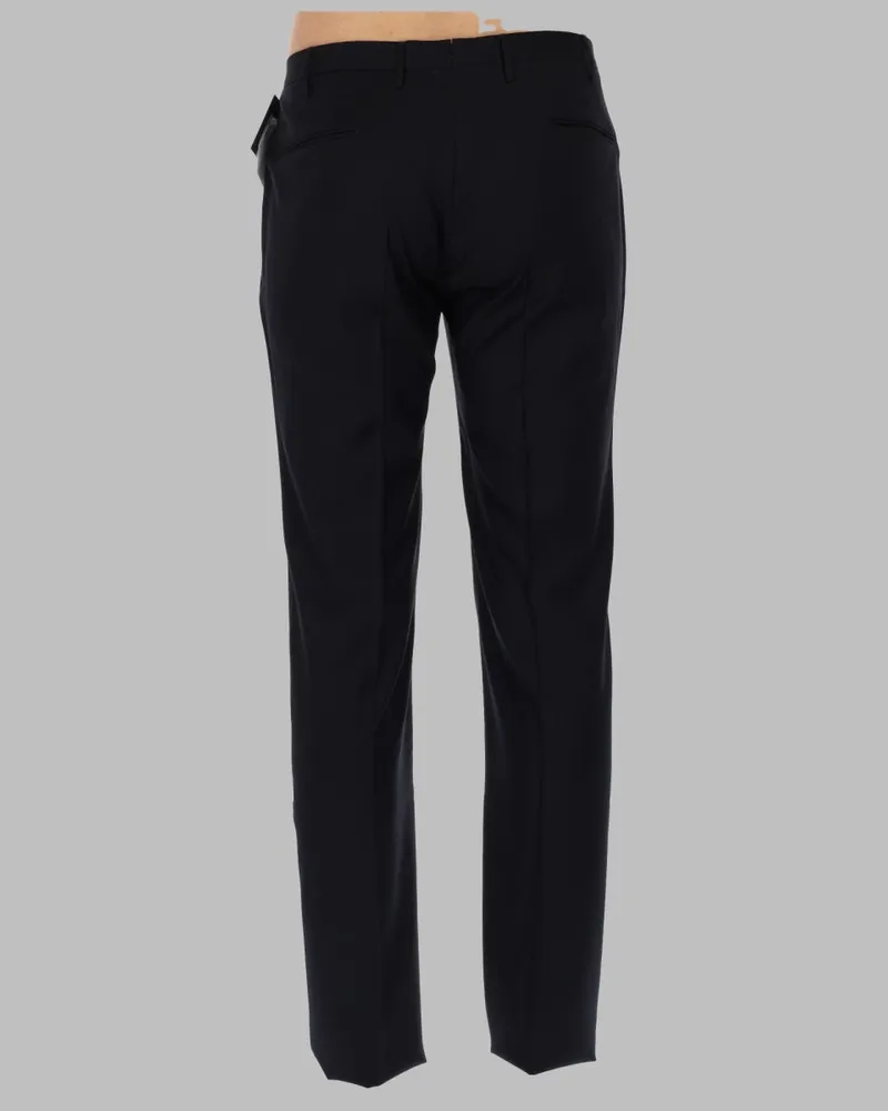 Incotex Wool Trousers — Black Black