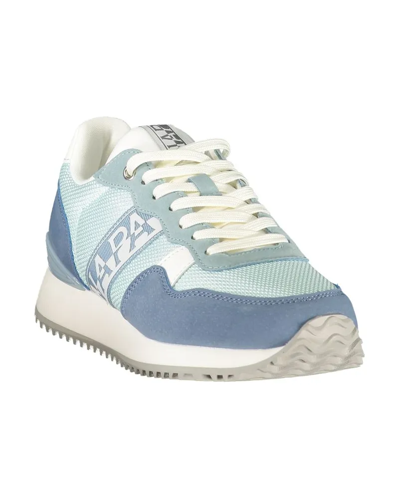 Napapijri Polyester Colorblock Sneaker — Blue Blue