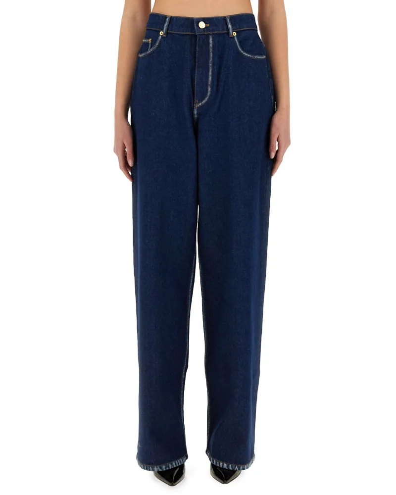Nina Ricci Wide-Cut Denim Jeans — Denim Denim