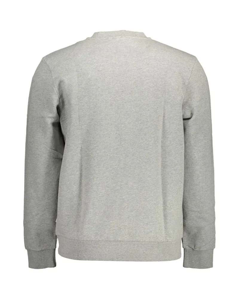 Napapijri Logo-Print Cotton Sweatshirt — Grey Grey