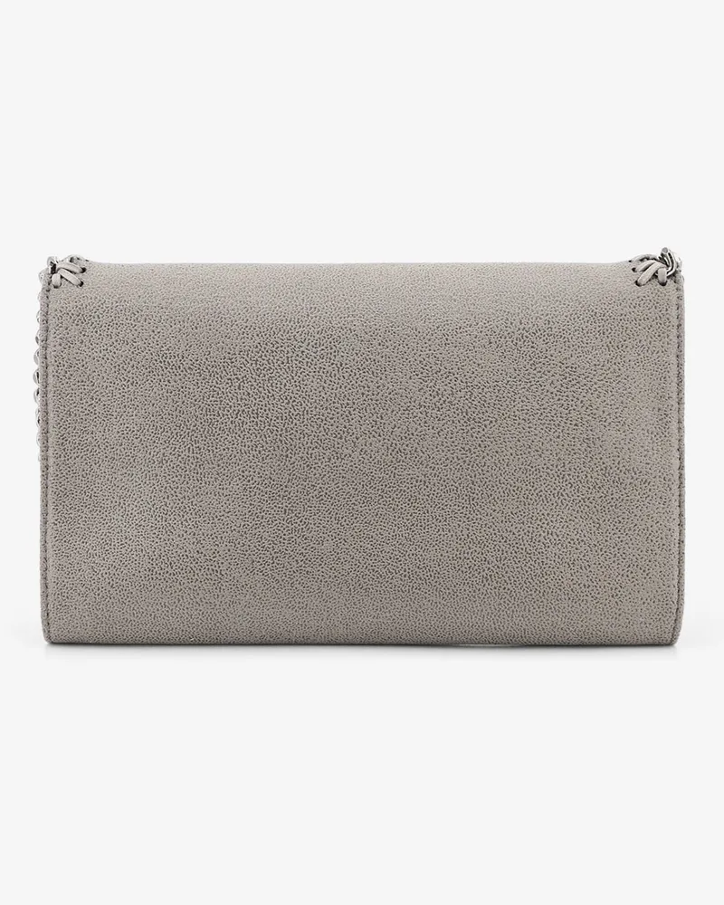 Stella McCartney Women's Crossbody Bag Falabella Wallet Shaggy Deer Grey Vegan Material Shoulder Gray