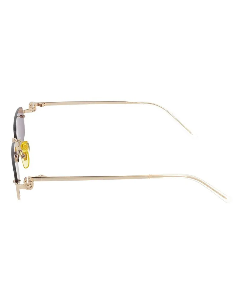 Gucci Unisex Sunglasses Gg1278s 005 Gold Violet 19-140 Metal Gold