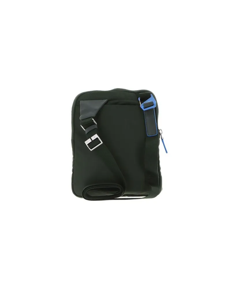 Piquadro Men's Crossbody Bag Green Recycled Nylon - Crossbody-Bags Green