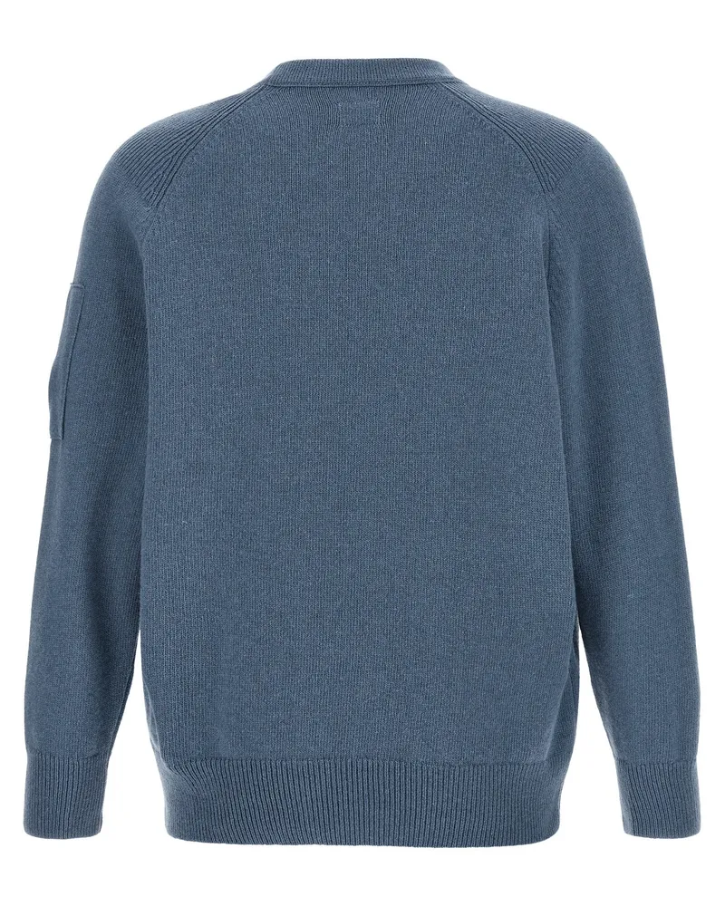 C.P. Company Wool Crew Neck Sweater — Blue Blue