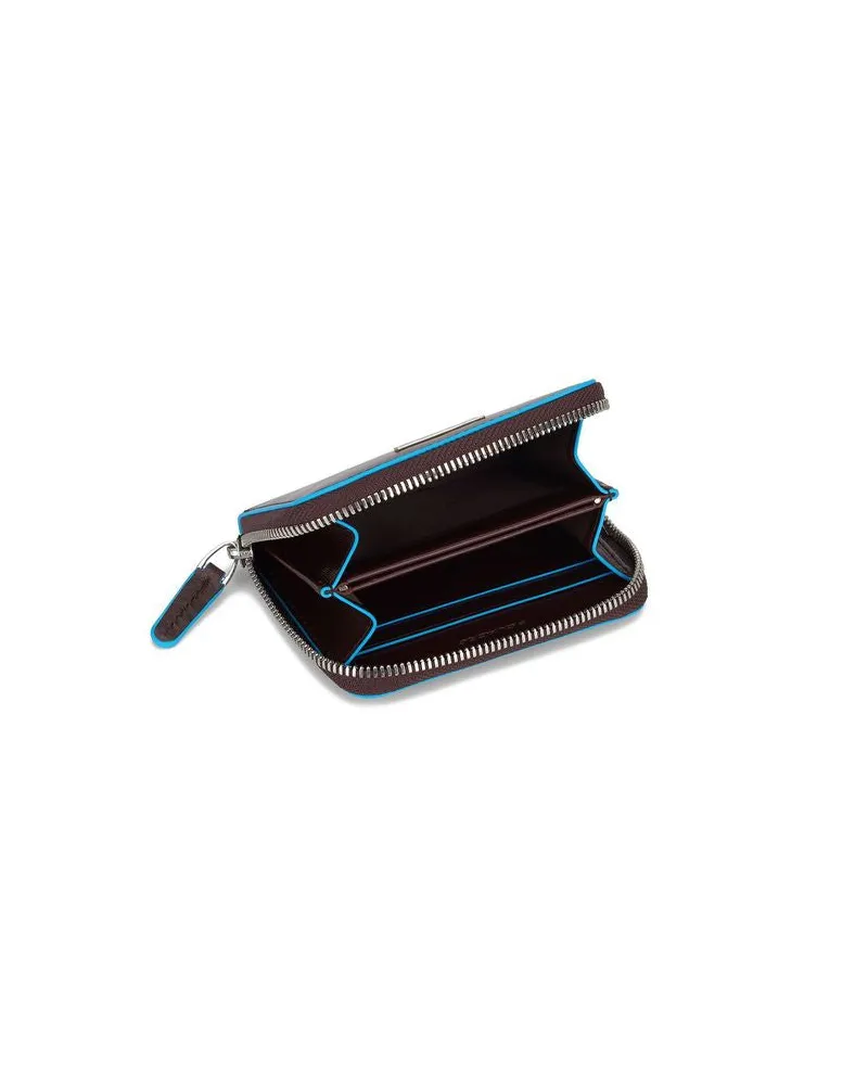 Piquadro Men's Brown Leather Bags Wallet Brown