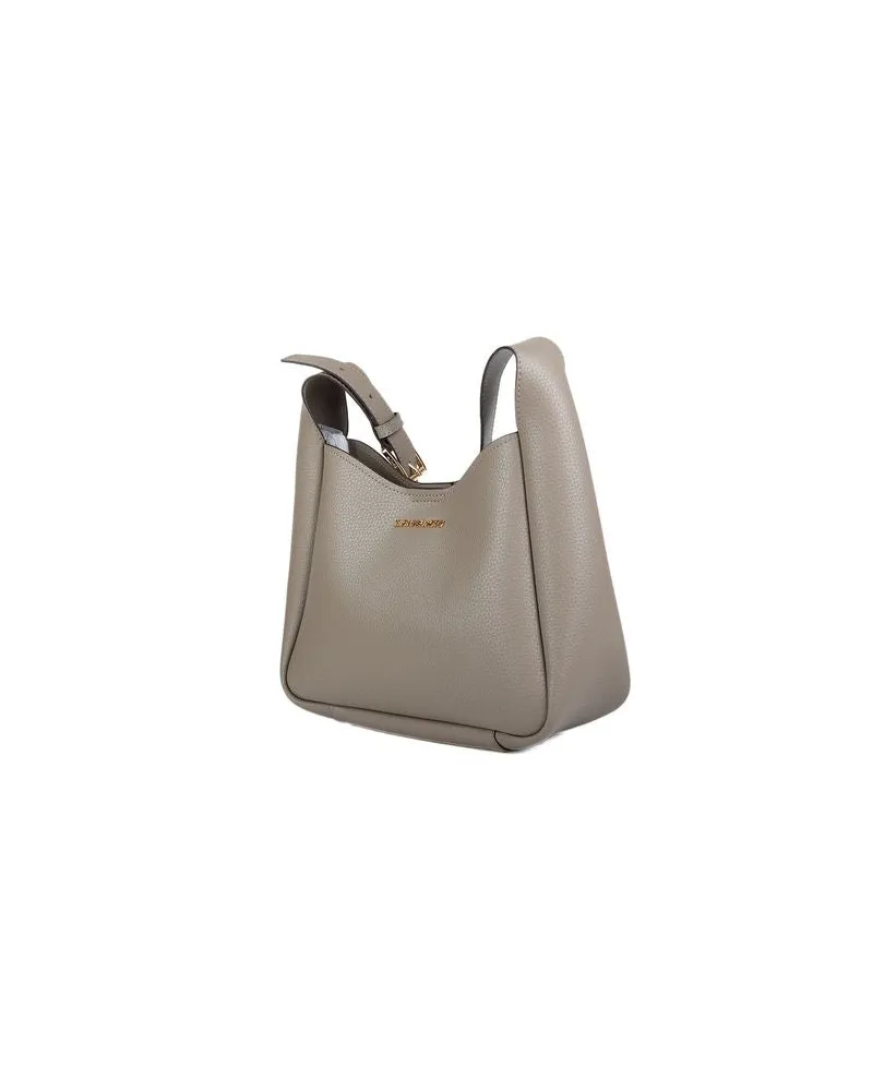 Michael Kors Pebbled Leather Shoulder Bag — Beige Beige