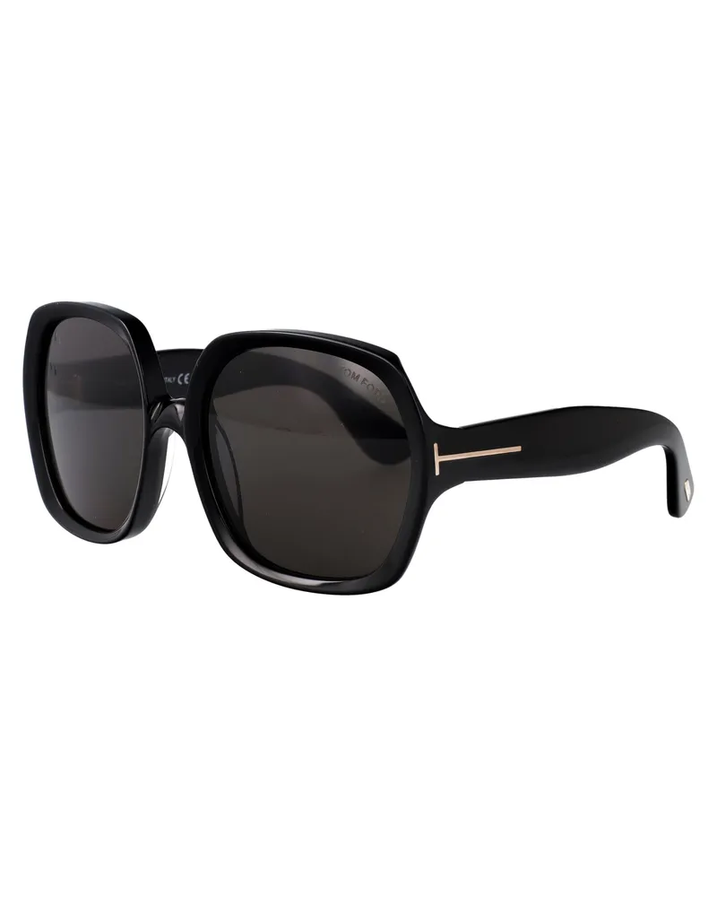 Tom Ford Women's Sunglasses Saffron 01a Black Acetate Black