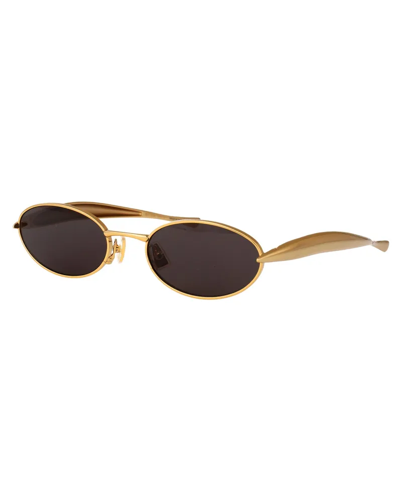 Bottega Veneta Unisex Sunglasses Gold-Grey Metal Gold-Gold-Grey Gold/gold/grey Gold