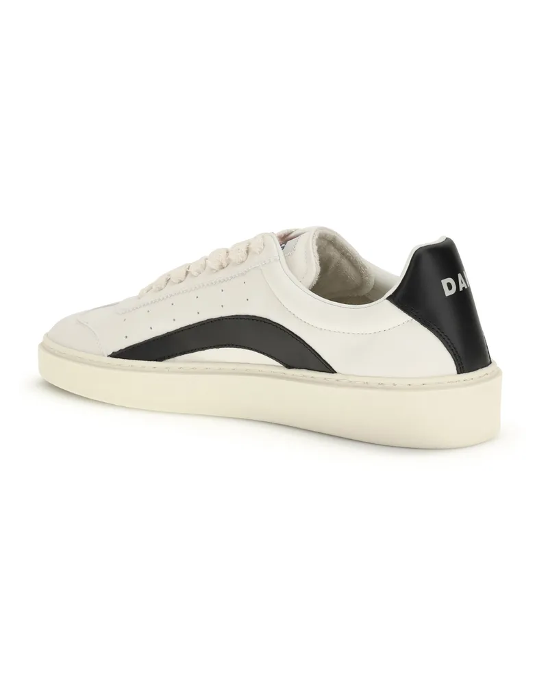 Dsquared2 Men's Rider Sneakers Bianco-Nero Bianco/nero White