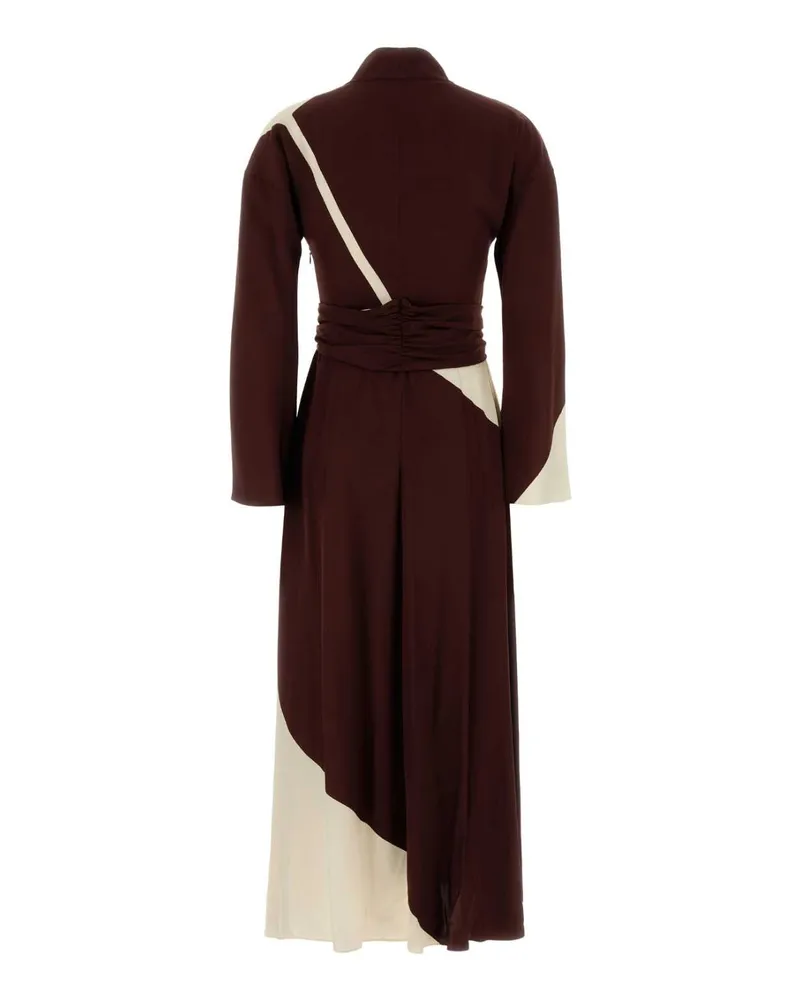 Alberta Ferretti A04710151 1074 Fantasiamarrone Exterior: Viscose Abiti Dress Brown