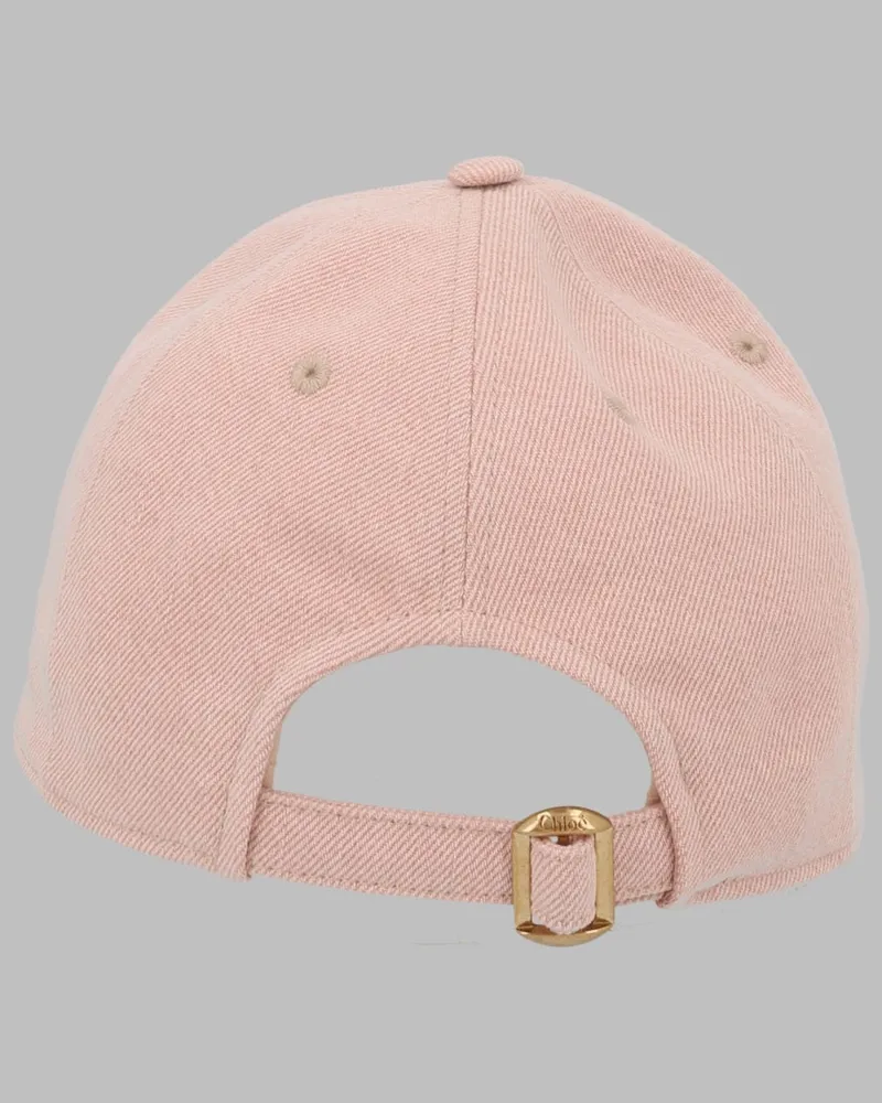 Chloé 26AHC09DNM_6C2 Cotton Baseball Cap — Pink Pink