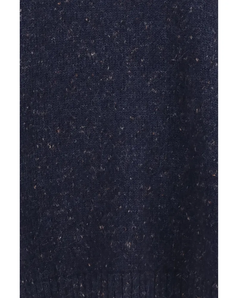 Fabiana Filippi Bouclé Knit with Lurex Sweater — Navy Navy
