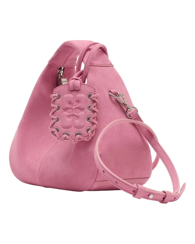 Ganni Women's Hobo Mini Purse Synthetic Pink Handbags-purses Pink