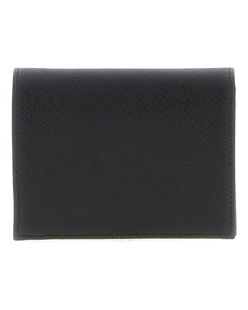 Prada Saffiano Leather Wallet — Black Black