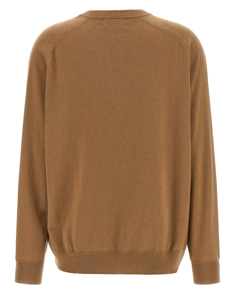 Ballantyne Argyle Intarsia Sweater — Camel Camel