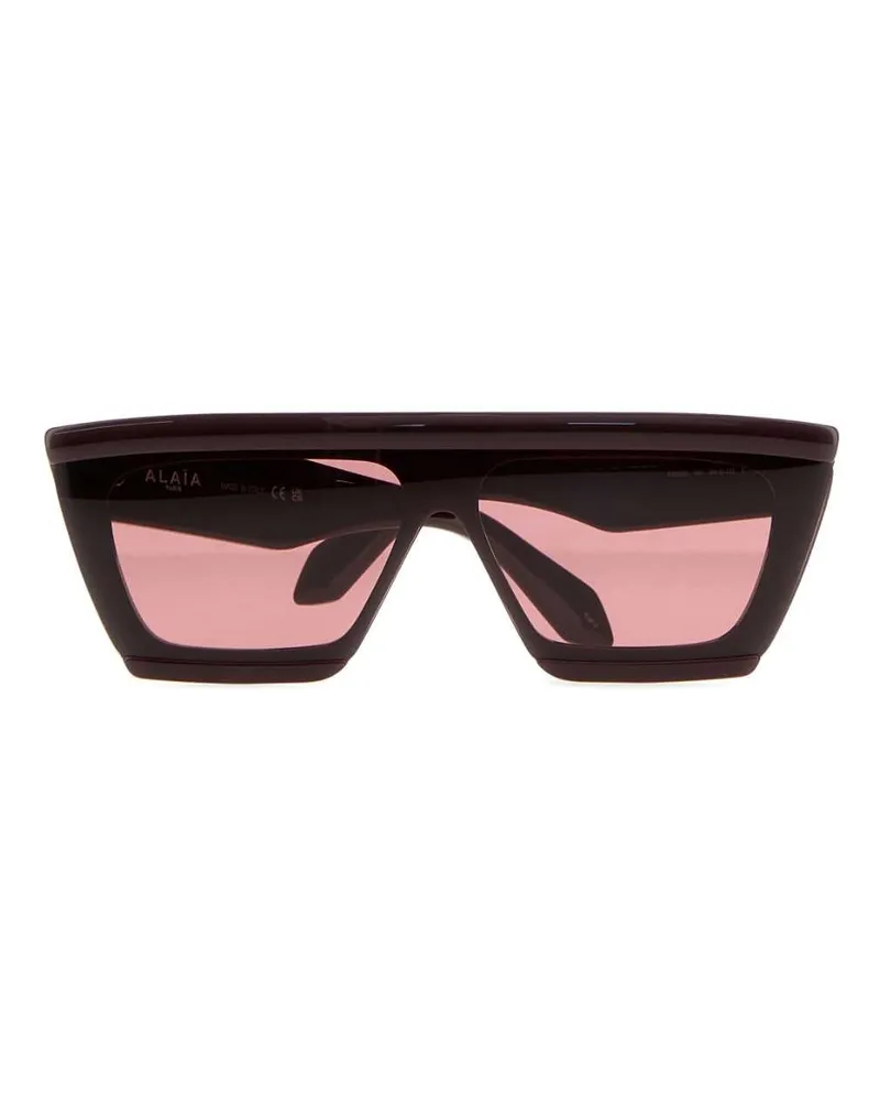 Alaïa Women's Purple Acetate Sunglasses Redredred Exterior: Occhiali Da Sole Black