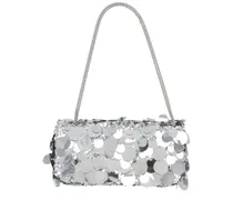 Sparkle Baguette Shoulder Bag — Silver
