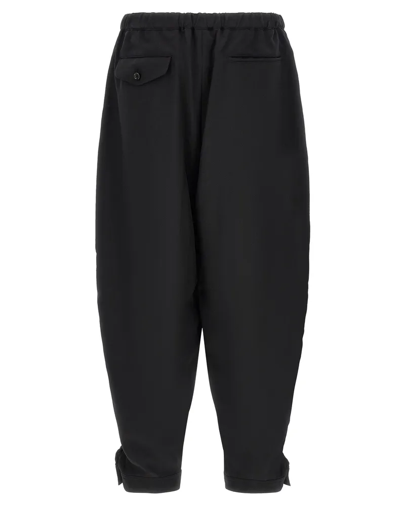 Comme des Garçons Men's Black Polyester Casual Pants Black