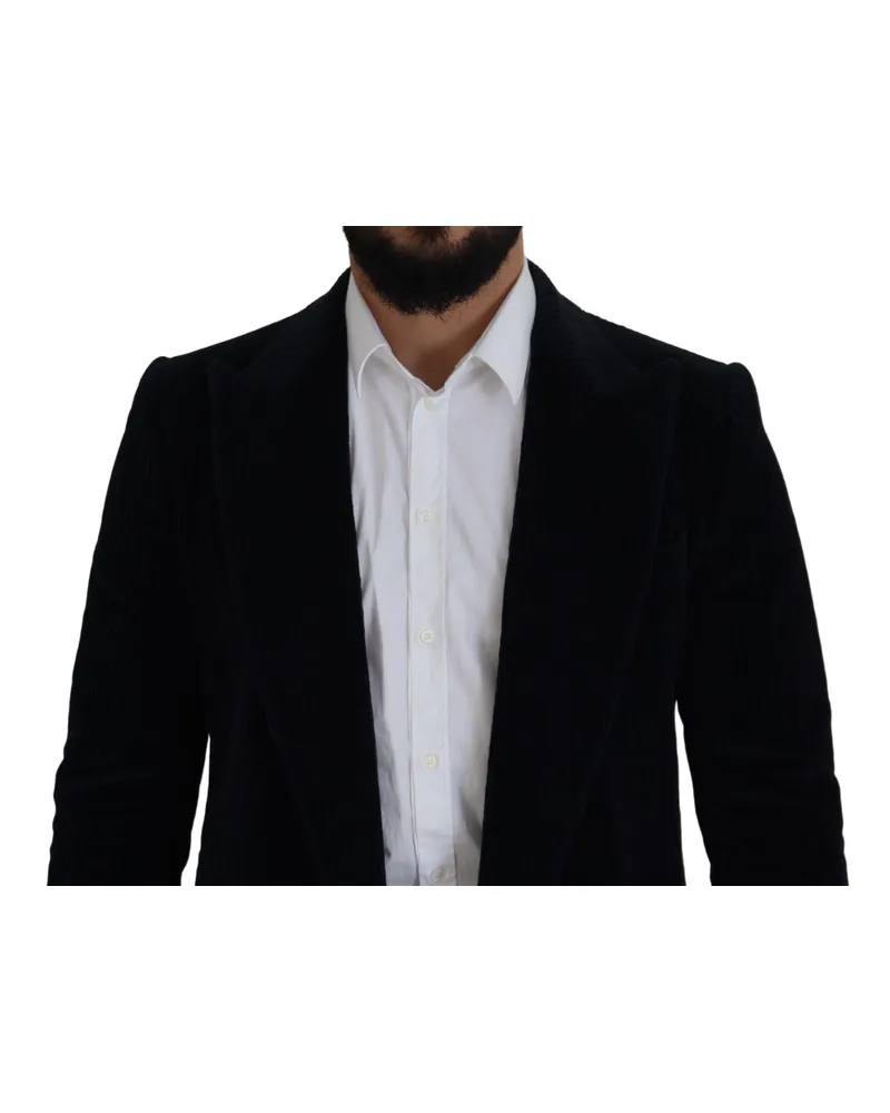 Dolce & Gabbana Black Cotton Cardigan Long Coat Men Jacket Clothing Black