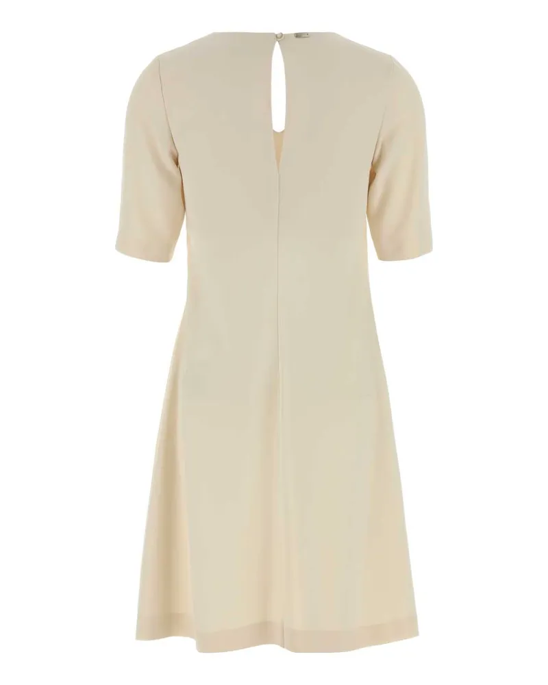 Herno Women's Ivory Stretch Crepe Dress Bianco Exterior: Polyester Elastane Abiti White