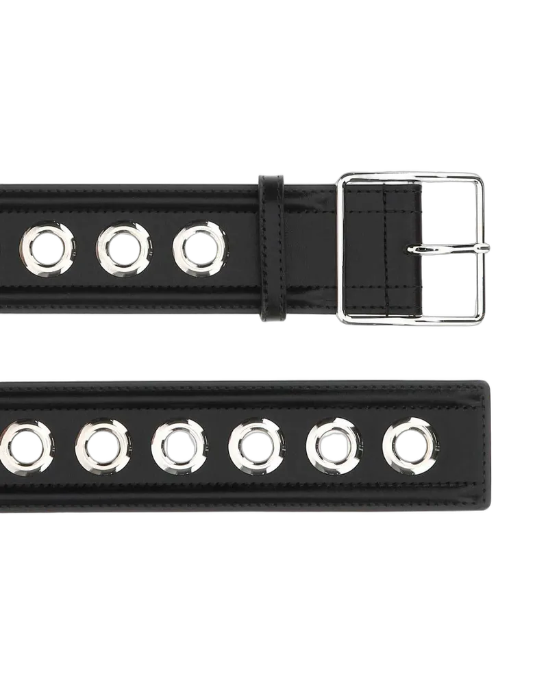 Alexander McQueen 1000 Cinture Belt Black