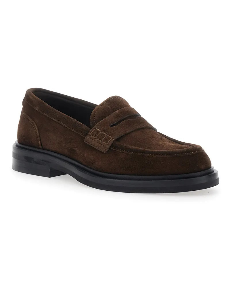 Dolce & Gabbana Women's Loafers Brown Suede Brown